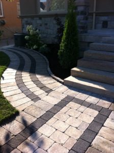 Front entrance natural stone